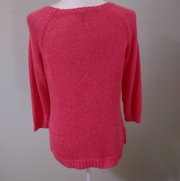 Talbots Linen Blend Cable Knit Sweater - Picture 3 of 5